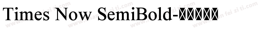 Times Now SemiBold字体转换